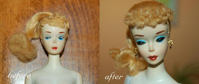 restoring vintage barbie hair